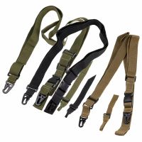 Outdoor Military Tactical Three Point Rifle Sling Swivels Survival Hunting Airsoft Adjustable 3 Point Bungee Gun Strap Belt