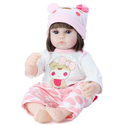 42cm Reborn Doll Lifelike Newborn Simulation Animals Baby Enamel Doll Toys for Children Kids Brithday Christmas Gifts