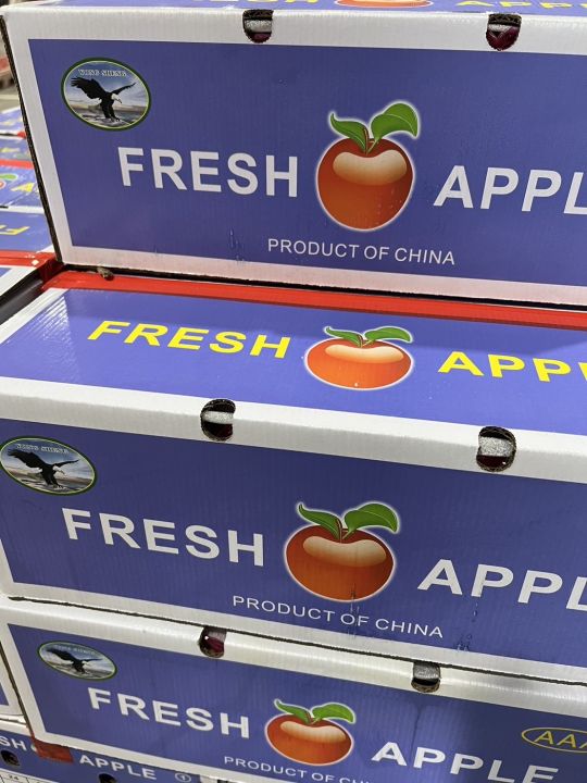 แอปเปิ้ล-ฟูจิ-fresh-apple-24-28-32-ลูก-ลัง-กล่องม่วง-นำเข้าจากจีน