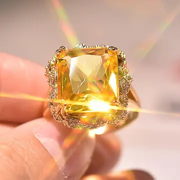 Yellow Zircon Diamond Plated Platinum Yellow Diamond Wedding Ring For Women  Elegant White Gold Girlfriend Jewelry For Weddings, Parties, And Birthdays  From Forverpinkcrystal, $6.58 | DHgate.Com