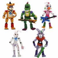 ITEMICH FNAF Nightmare 5ชิ้น/ชุดข้อต่อที่สามารถเคลื่อนย้ายได้อะนิเมะ Chica รูปกระต่ายบอนนี่อุปกรณ์ต่อพ่วงของเล่นสำหรับสะสมโมเดลตุ๊กตาแอคชั่น5คืนที่ร้าน Freddy S