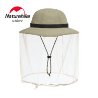 Naturehike ตั้งแคมป์กลางแจ้งตกปลาครีมกันแดดหมวกกันยุงป้องกันรังสีอัลตราไวโอเลต UPF50 + หมวกชาวประมงที่บังแดดมาพร้อมกับตาข่ายกันยุงเส้นรอบวงศีรษะ 60 ซม