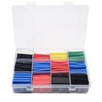 560 pcs/set Five Colors Optional 12 Sizes Assorted 2:1 Flame-retardant Boxed Heat Shrink Tubing Kit Cable Management