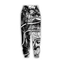 Japanese Samurai Tattoo Spirits Ghosts Retro 3DPrint Casual Men Trousers NewFashion Streetwear Autumn Loose Funny Sports Pants U