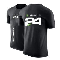 New Fashion Herbalife 24 Logo Custom Summer Comfortable Men Print T-Shirts Sleeve O-Neck Solid Color Decal Loose Tshirt Casual Men Tee 100% Cotton Gildan 2023