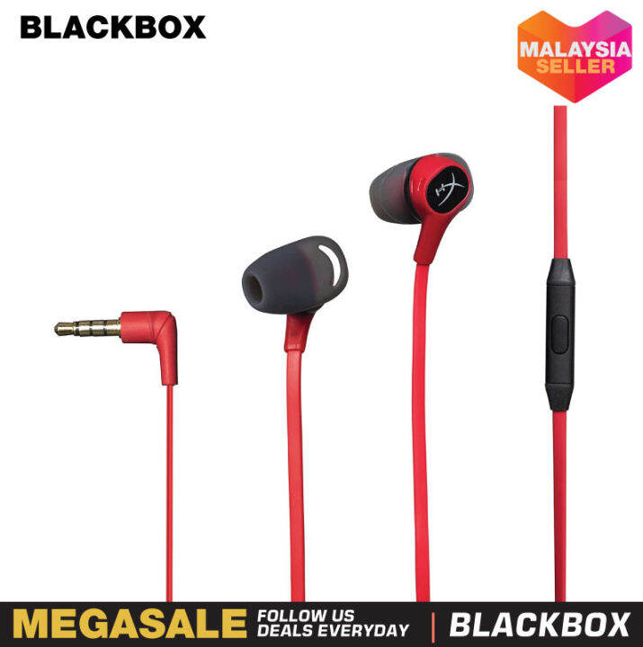 HyperX Cloud Earbuds in Ear Gaming Headphone With MIC (HXHSCEBRD) [2 year HyperX Malaysia