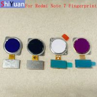 ลายนิ้วมือเซ็นเซอร์ปุ่มโฮม Flex Cable Ribbon สําหรับ Xiaomi Redmi Note 7 7Pro Touch Sensor Flex อะไหล่ทดแทน