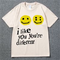 19SS CPFM XYZ Tshirt Graffiti Smile Face CPFM.XYZ W.W.C.D I LIKE YOU Kanye West Hip Hop Streetwear TEE CPFM T-shirts Men Women