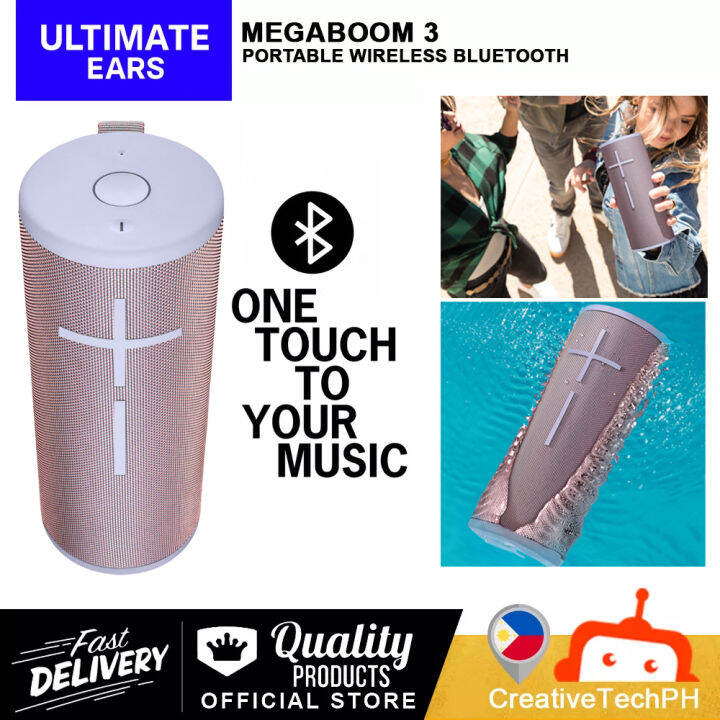 BOOM 3 MEGABOOM 3 - Seashell PeachUltimateEar WATERPROOF Bluetooth ...