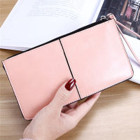 Womens Long Wallet PU Leather Zipper Women Clutch Bag Female Large Capacity Coin Purse Girls Use Vintage Card Holder Money Bag