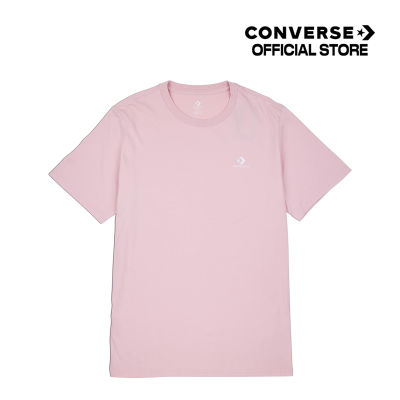 Converse เสื้อยืด TEE คอนเวิร์ส CLASSIC LEFT CHEST TEE PINK UNISEX (10023876-A21) 1323876AF3PIXX