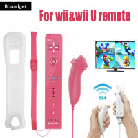 สำหรับ Nintendo Wii/Wii U จอยสติ๊ก 2 in 1 Wireless Nunchuck Remote Gamepad อุปกรณ์เสริม Motion Plus Video Game Controller-caicai store