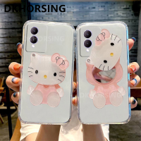 DKHORSING เคสนุ่มบางพิเศษสำหรับ VIVO Y17S ตัวปกป้องกล้องถ่ายรูป Silcone เคสโทรศัพท์แบบนิ่ม Y17s Vivo Cat น่ารัก KT Makemirror VIVOY17S เคสโปร่งใส2023