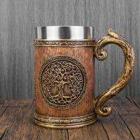 【hot】♤❄ Norse of Resin Stainless Beer Cup 600ml