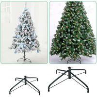 【Mookis】 Foldable Christmas tree tripod iron bracket Christmas decoration tree bottom shelf plastic feet