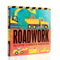 English original genuine roadwork road work childrens enlightenment education cardboard picture book life common sense Cognition Learning picture book parent-child interactive reading