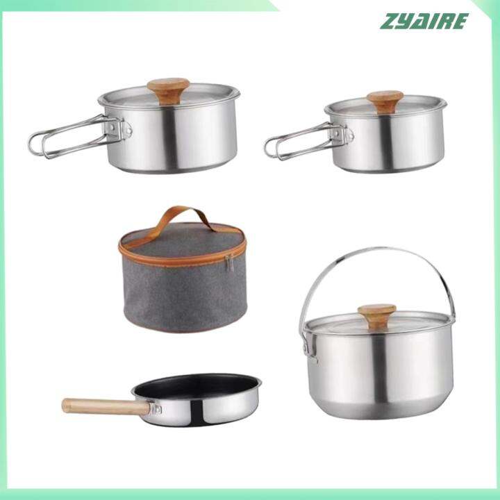 ZYAire Camping Cookware Kit Cooking Set Lightweight Frying Pan Outdoor