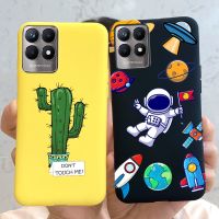 เคสโทรศัพท์ผิวด้านสำหรับ Realme Narzo 50,เคสนิ่มพิมพ์ลายนักบินอวกาศสำหรับ Realme Narzo 50 Narzo50 4G RMX3286