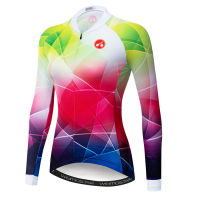 Cycling Jersey Womens Bike Shirt Long Sleeve MTB Top Maillot Bicycle Road Mountain Jackets Famale Racing Clothing Pink Blue Red