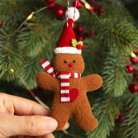 【 Yhdecor 】3ชิ้น/เซ็ตตุ๊กตาน่ารัก Gingerbread Man เครื่องประดับคริสต์มาสชุดตกแต่งบ้านสำหรับ Home 2022 Xmas Tree Party อุปกรณ์ตกแต่งจี้ของขวัญราคาถูก02