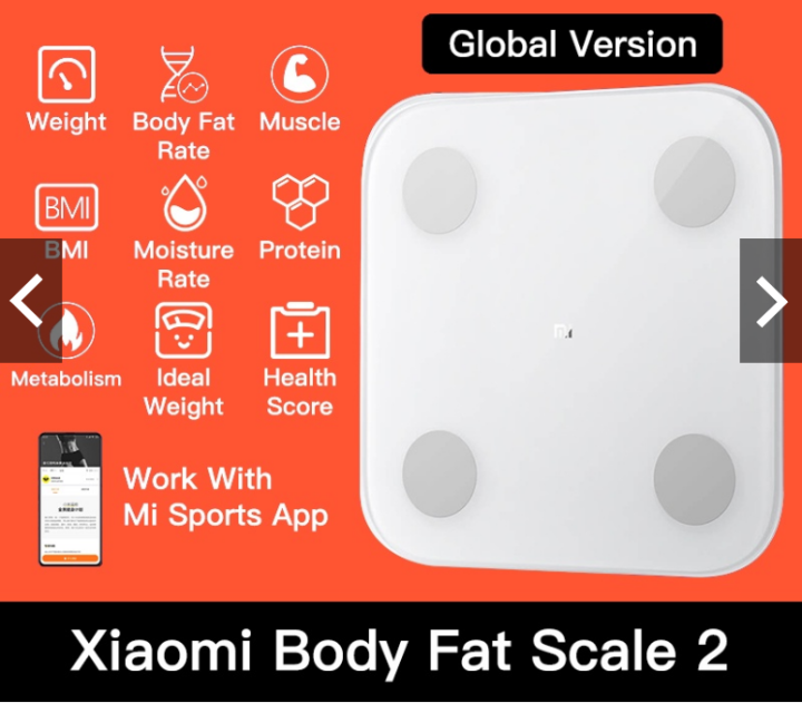 Xiaomi Mi Body Fat Scale 2, Smart BMI Fat Scale ,Bluetooth 5.0