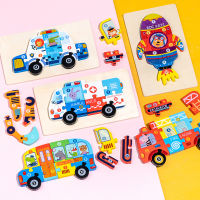 Wooden Toddler Puzzles for Kids Ages 2-5  Wooden Puzzles for 2 3 4 5 Years Old Boys Girls Traffic Puzzles  Toddler Shape Number Learning Montessori Ed