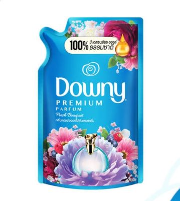 Downy Premium Parfum ดาวน์นี่ น้ำยาปรับผ้านุ่ม สูตรเข้มข้น กลิ่นช่อดอกไม้อันแสนสดชื่น(สีฟ้า) ขนาด 500 มล.