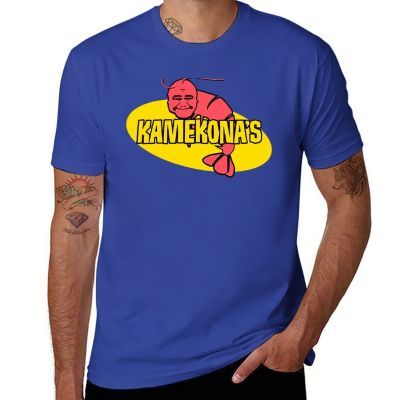 KamekonaS Shrimp T-Shirt Funny T Shirts Graphic T Shirt Cute Tops Graphics T Shirt T-Shirts For Men Cotton