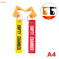 ?【Lowest price】LANG Universal Chamber SAFETY FLAG Built-in Flathead เครื่องมือรถไฟอะแดปเตอร์ล่าสัตว์อุปกรณ์เสริมพวงกุญแจห้องเปล่า