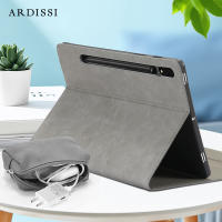 ARDISSI เคส สำหรับ Samsung Galaxy Tab S8 Plus S7 FE S6 LITE ซัมซุง แทป เอส 8 7 6 แท็บเล็ต กัน กระแทก ปลอก นิ่ม TPU ไมโครไฟเบอร์ PU กระเป๋า พลิกปก ที่วางขาตั้ง ใส่ปากกาได้ ฝาหลัง สามารถพับ Case Cover Sleeve