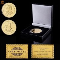 1967 South African Military Politician Paul Kruger 1OZ Fine Gold Metal Token Elk Challenge Coin W/Luxury Box Display