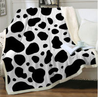 Arm animal cow 3D print Sherpa blanket chill quilt cover