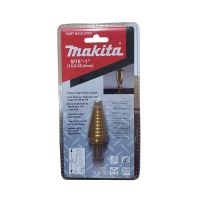 MAKITA รหัส B-31061 ดอก Step Straight Flute 9/16"-1" Three Flat สีทองก้านกลม