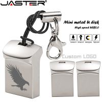 JASTER มินิโลหะ USB แฟลชไดรฟ์4กรัม8กรัม16กิกะไบต์32กิกะไบต์64กิกะไบต์ส่วนบุคคลไดรฟ์ปากกา USB Memory Stick ดิสก์ U ของขวัญฟรีโลโก้ที่กำหนดเอง