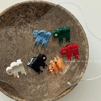 【cw】 Color Puzzle Barrettes Texture Gem Shark Clip Rhinestone Fringe Clip Hair Accessories Barrettes New All-Match !