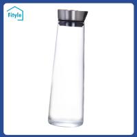 Fityle เหยือกแก้วใส่น้ำร้อนเย็นเหยือกแก้วสำหรับแก้วบอโรซิลิเกตทรงสูงหรือตู้เย็น,เหยือกกระบอกน้ำแก้วสำหรับเครื่องดื่มโหลน้ำผลไม้เย็น