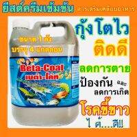 Woww สุดคุ้ม BetaCoat เบต้าโค้ท ยีสต์ครีมเข้มข้นเคลือบอาหารกุ้งปลา ขนาดบรรจุ 1 ลัง 4 แกลลอน ราคาโปร อาหาร ปลา อาหารปลาคราฟ อาหารปลากัด อาหารปลาสวยงาม