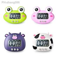 Cute Cartoon Animal Countdown Timer Frog/Cow Digital Cooking Timer with Magnetic Invisible Stand for Cooking Bake Timer