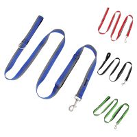 Pet Reflective Leash Two-colors Traction Rope Dog Outdoor Walking Running Belt Hands Freely Pull Metal D-ring Leashes Pet Supply