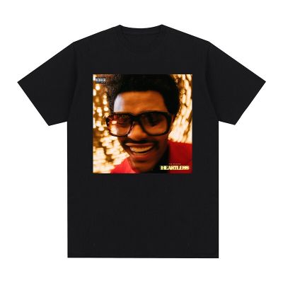 Weeknd 90s Vintage Unisex สีดำ O คอเสื้อยืด 100% Combed Cotton Men T เสื้อใหม่ TEE TSHIRT สตรีเสื้อ