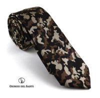 Giorgio Del Sarto Necktie Brown Fabric Texture เนคไทสีน้ำตาลมีเท็กเจอร์น้ำตาล