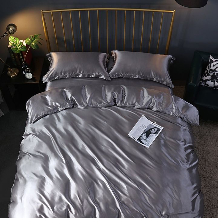 เครื่องนอนผ้าเรยอนเซ็ทคลุมเตียงเตียงนุ่มสุดหรูใหญ่พิเศษเซ็ทคลุมเตียงผ้านวม