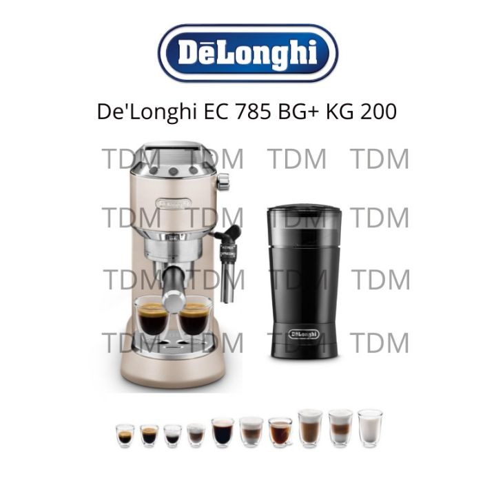 Bundling Delonghi Coffee Maker Dedica EC 785 BG Coffee Grinder KG