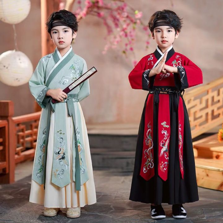 Children's Han Chinese Costume Traditional Chinese Garments For Boys 