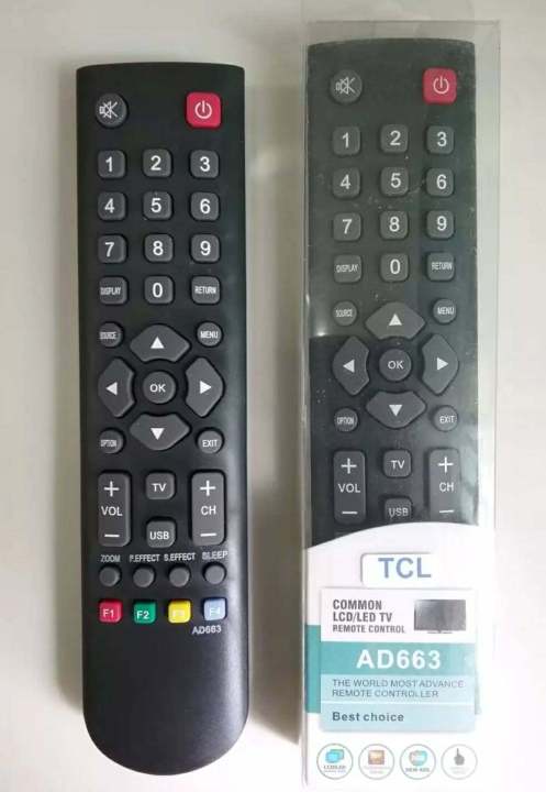 รีโมททีวี-led-tcl-รีโมท-ใช้กับ-ทีวี-led-tcl-ad-663-ได้ทุกรุ่น