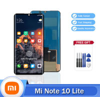 100% ต้นฉบับสำหรับ Xiaomi Mi Note 10 Lite Dispaly 10จอสำรองสัมผัสสำหรับ Mi Note 10 Lite M2002F4LG M1910F4G Lcd