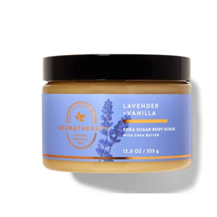 🌱🌿🌈🌊Bath & Body Works รุ่น Aromatherapy แบบ Body Scrub กลิ่น Lavender ...