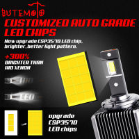 Butemoto รถยนต์ LED หลอดไฟหน้า D2S D1 D3S D4S D5S D3 110วัตต์ D1S C An BUS อัตโนมัติ360แสง D ชุด D8 D2 D2 30000LM โคมไฟ6000พัน