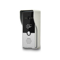 วิดีโอประตูศัพท์ระบบอินเตอร์คอมพร้อมกล้องและจอภาพ RFID Access Door Bell สำหรับ Home Villa Security Digital Wireless Doorbell