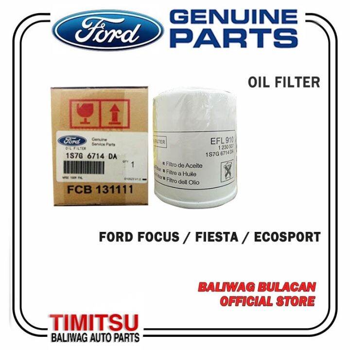 OIL FILTER FORD FOCUS FIESTA ECOSPORT 2013UP PN. 1S7G6714DA GENUINE